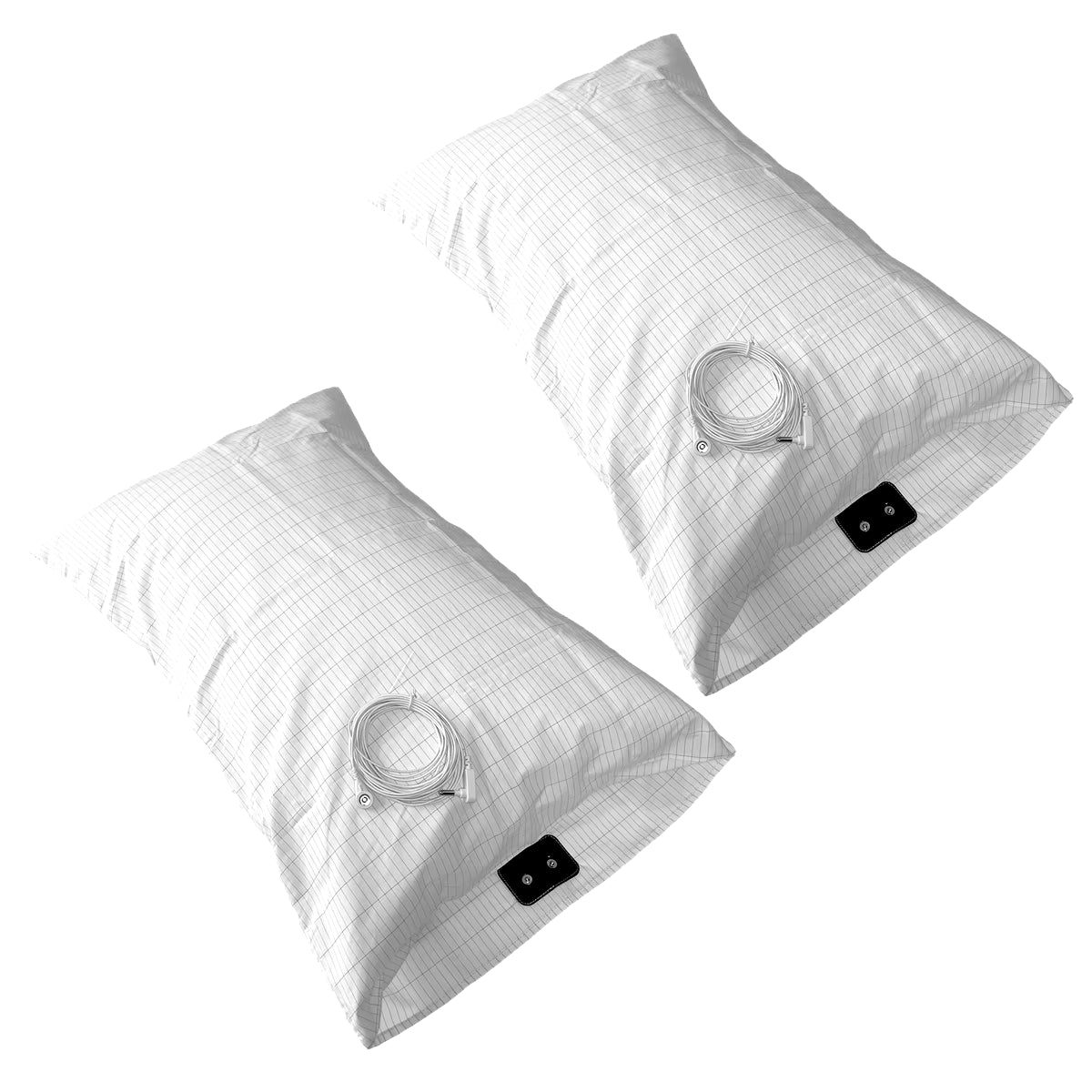 51X92Cm King Size Earthing Pillowcase Anti-Static Kits Silver Fiber Grounding Health Pillowslip EMF Protection for Better Sleep