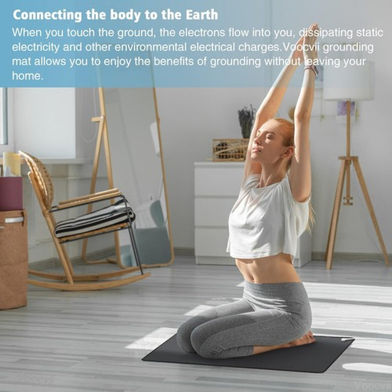 Grounding Mat Balance Energy Pain Relief Inflammation Improve Wellness G