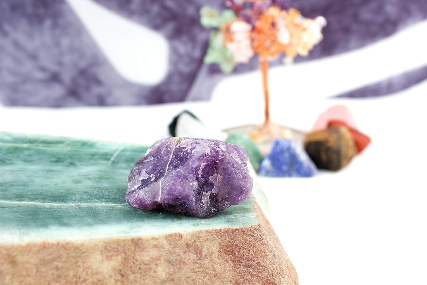Iaibici Premium Grade Crystals Healing Chakra Stones, Tumbled Chakra Gemstones for Reiki Healing,Meditation,Energy Crystal Healing