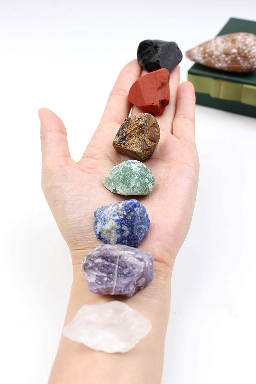 Iaibici Crystals Healing Set - Chakra Stones for Reiki Healing,Meditation,Energy Crystal Healing