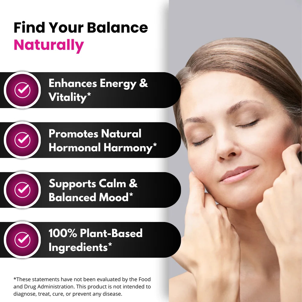 UNALTERED Hormone Balance & Mood Support for Women - Dietary Supplement - 90 Capsules