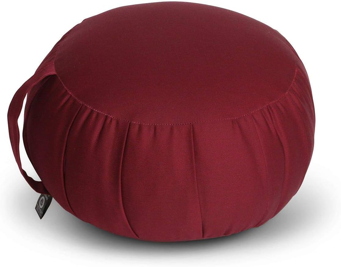Zafu Meditation Cushion, No Cover - (Burgundy)