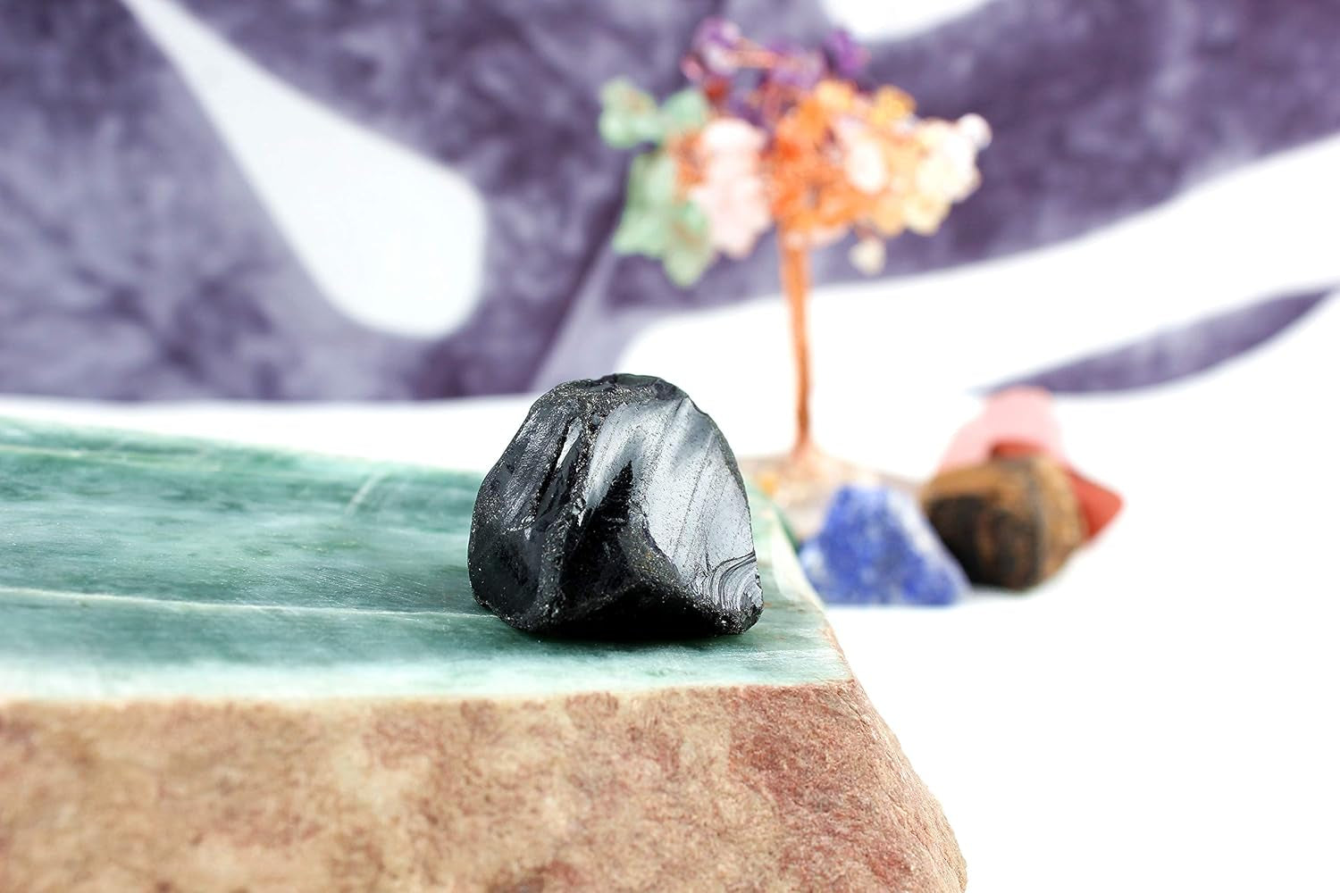 Iaibici Premium Grade Crystals Healing Chakra Stones, Tumbled Chakra Gemstones for Reiki Healing,Meditation,Energy Crystal Healing