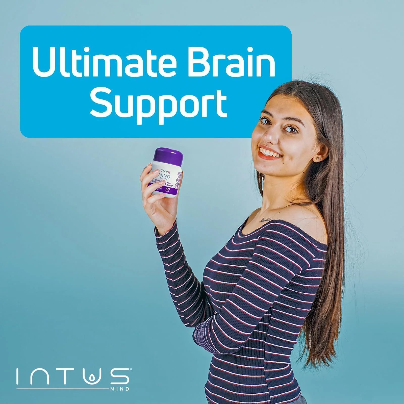 Mind Bacopa Supplement 60 Capsules Ayurvedic Herbal Capsules with Brahmi