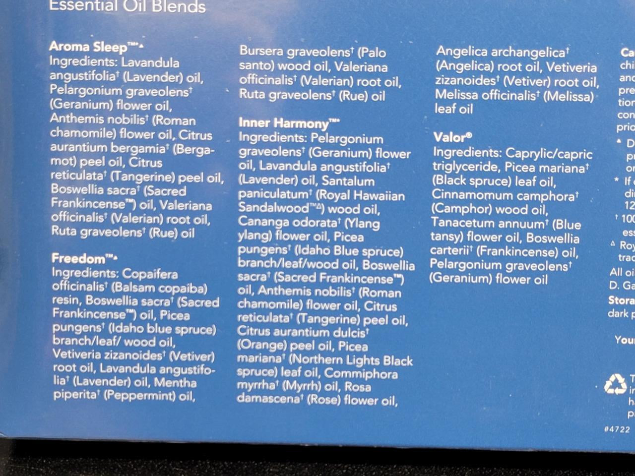 Young Living Freedom Sleep Set - 4 Essential Oil Blends Kit - New / Sealed!