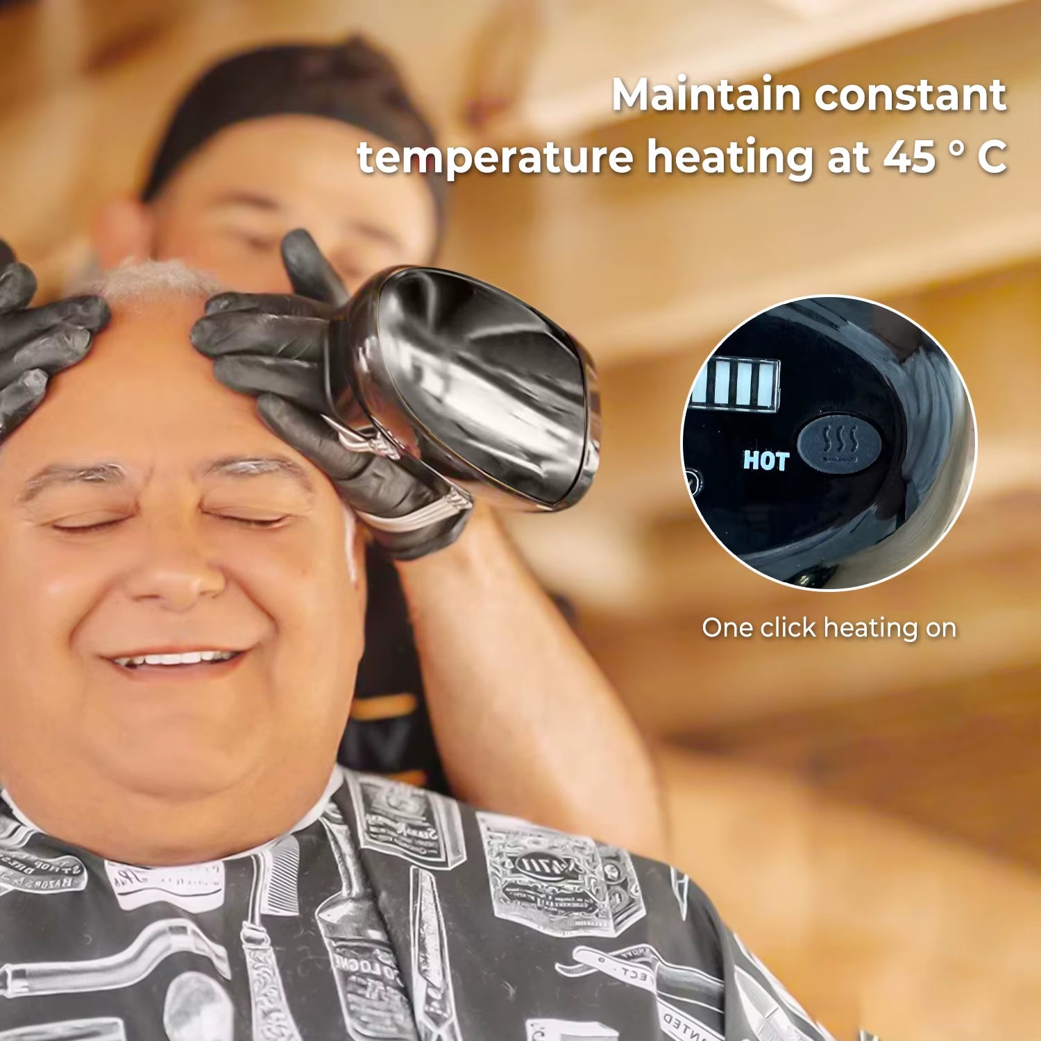 Barber Massager Handheld Head Massager Professional Cord Cordless Electric Body Massager Relaxation Men'S Barberology Massager