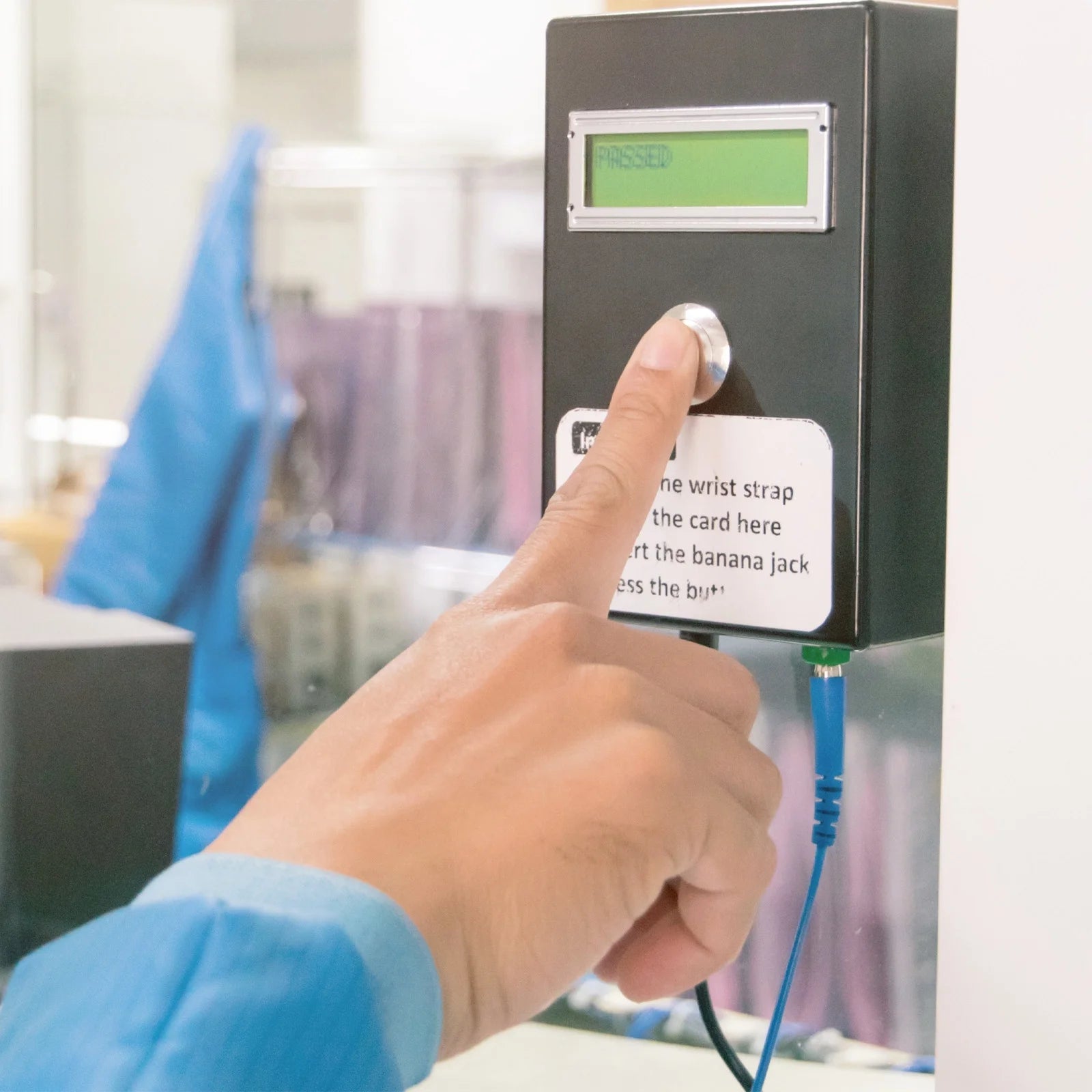 2Pcs ESD Corded anti Static Wrist Strap 6.6Ft 2 Plug PU Adjustable Antistatic Bracelet Set Wired Repair Black