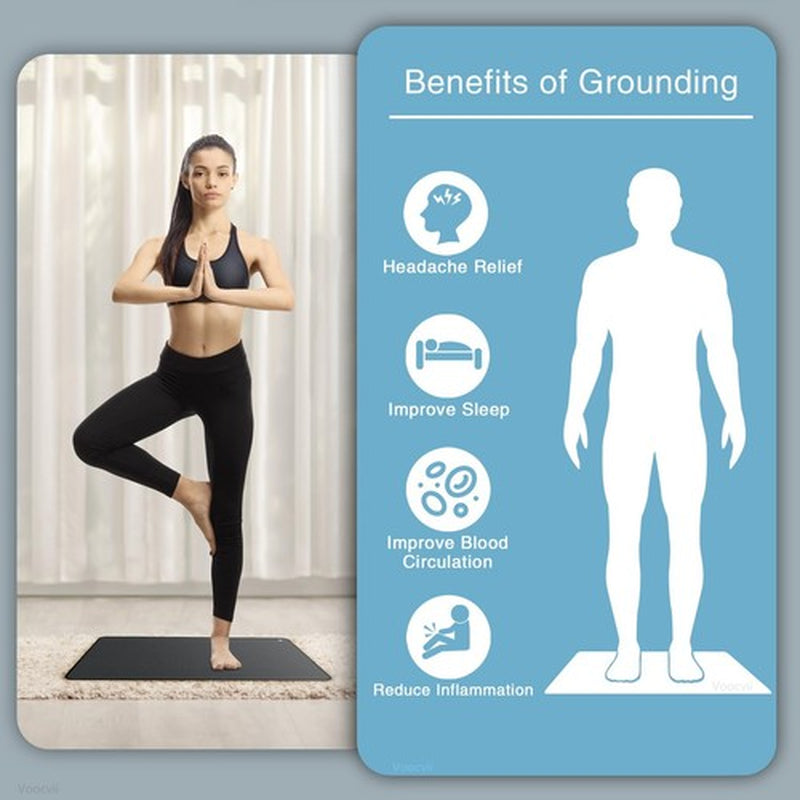 Grounding Mat Balance Energy Pain Relief Inflammation Improve Wellness G