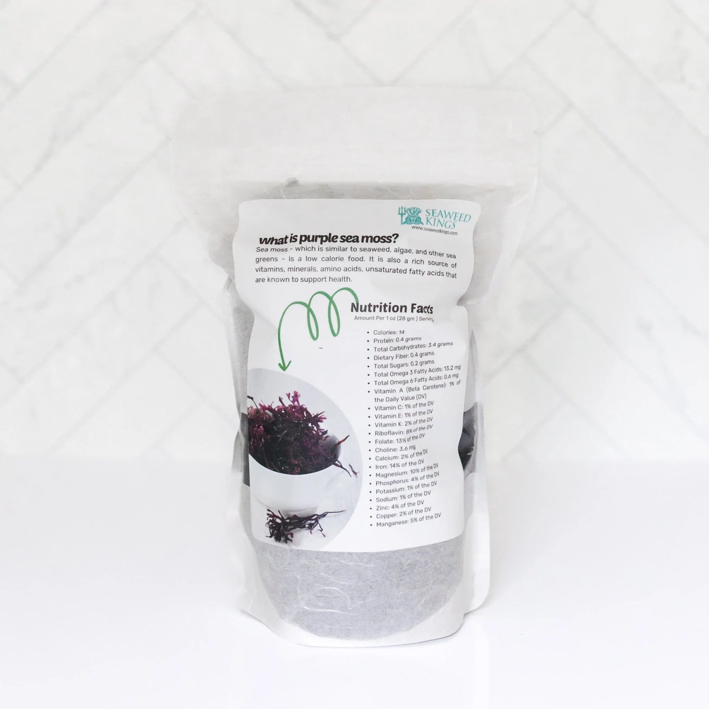 Purple Irish Sea Moss 100% Wildcrafted & Natural Chondrus Crispus - Organic Raw | Best Sea Moss for Gel & Smoothies | Vegan Diet, Clean & Sun Dried by No GMO - 1, 2 and 5 Lbs
