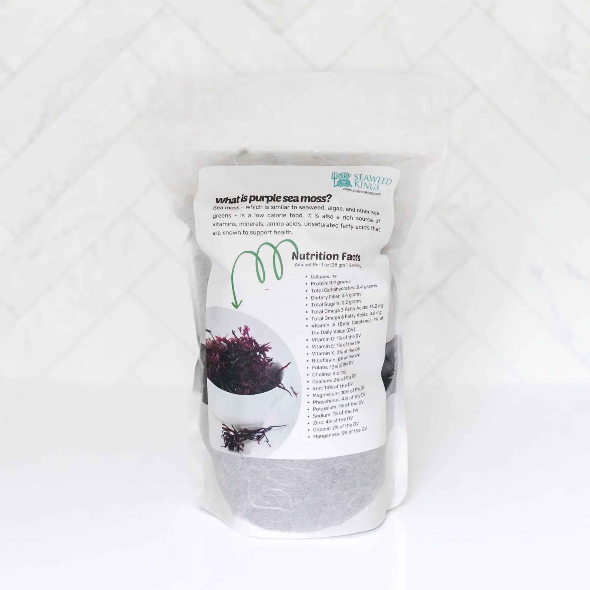 Purple Irish Sea Moss 100% Wildcrafted & Natural Chondrus Crispus - Organic Raw | Best Sea Moss for Gel & Smoothies | Vegan Diet, Clean & Sun Dried by  No GMO - 1, 2 and 5 Lbs