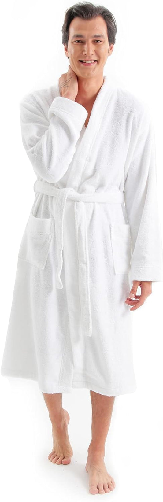 Terry Cloth Robes for Men 100% Natural Turkish Cotton Bathrobe for Men - Luxury Mens Robes in a Great Box