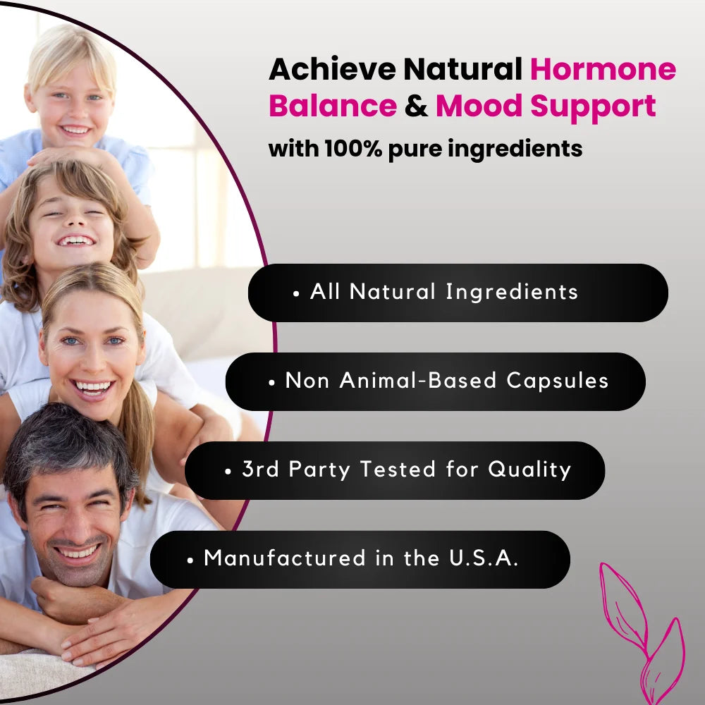 UNALTERED Hormone Balance & Mood Support for Women - Dietary Supplement - 90 Capsules
