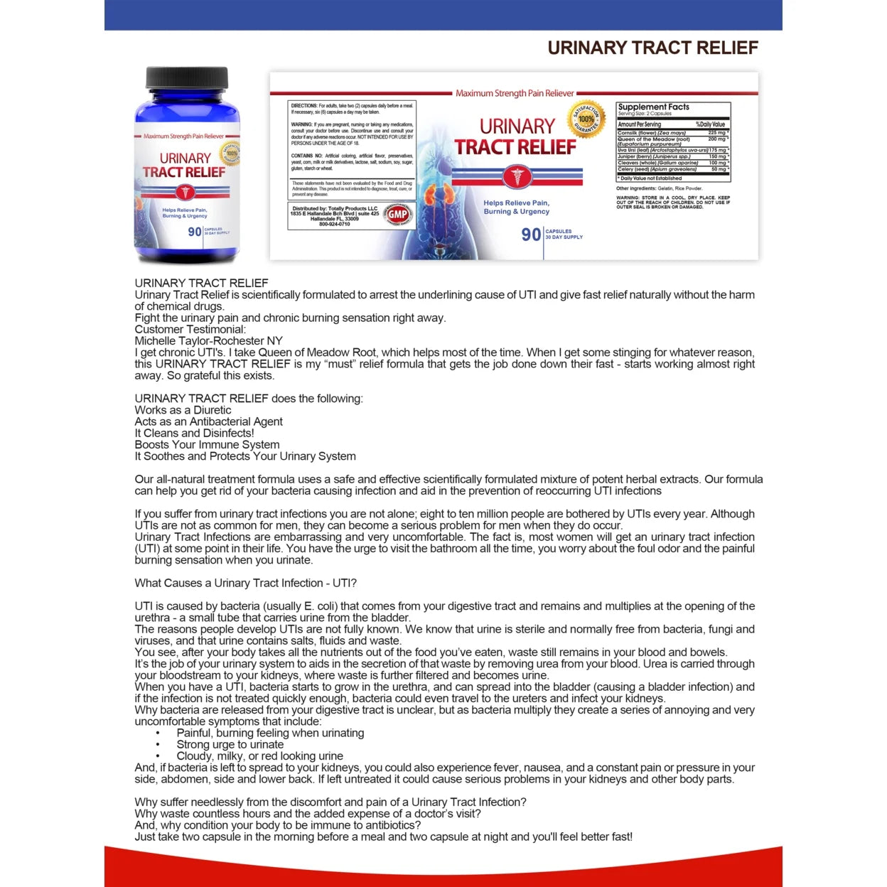 Black Seed Oil Urinary Tract Relief Combo Pack Herbal Capsules 2 Sets