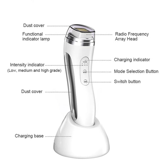 Radio Frequency Facial Lifting Machine Dot Matrix Wrinkle Removal Skin Tightening RF High Frequency Facial Care Device
