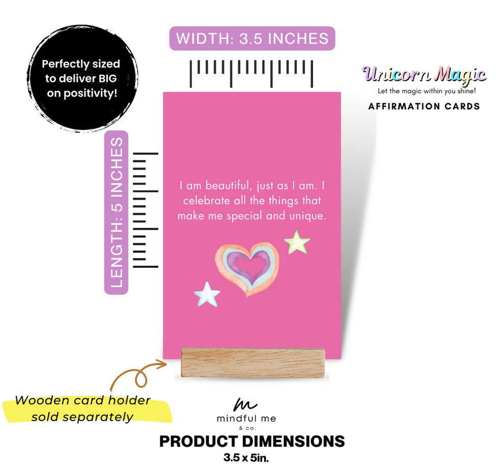 Affirmation Cards for Kids, Positive Daily Affirmations for Girls to Empower Confidence, a Positive Mindset & Attitude, Gifts for Girls