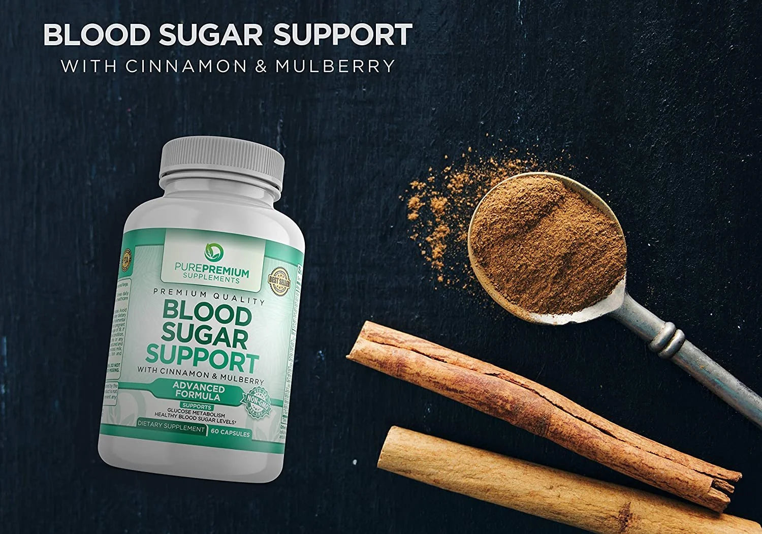 Blood Sugar Support by  Advanced Formula 60 Capsules