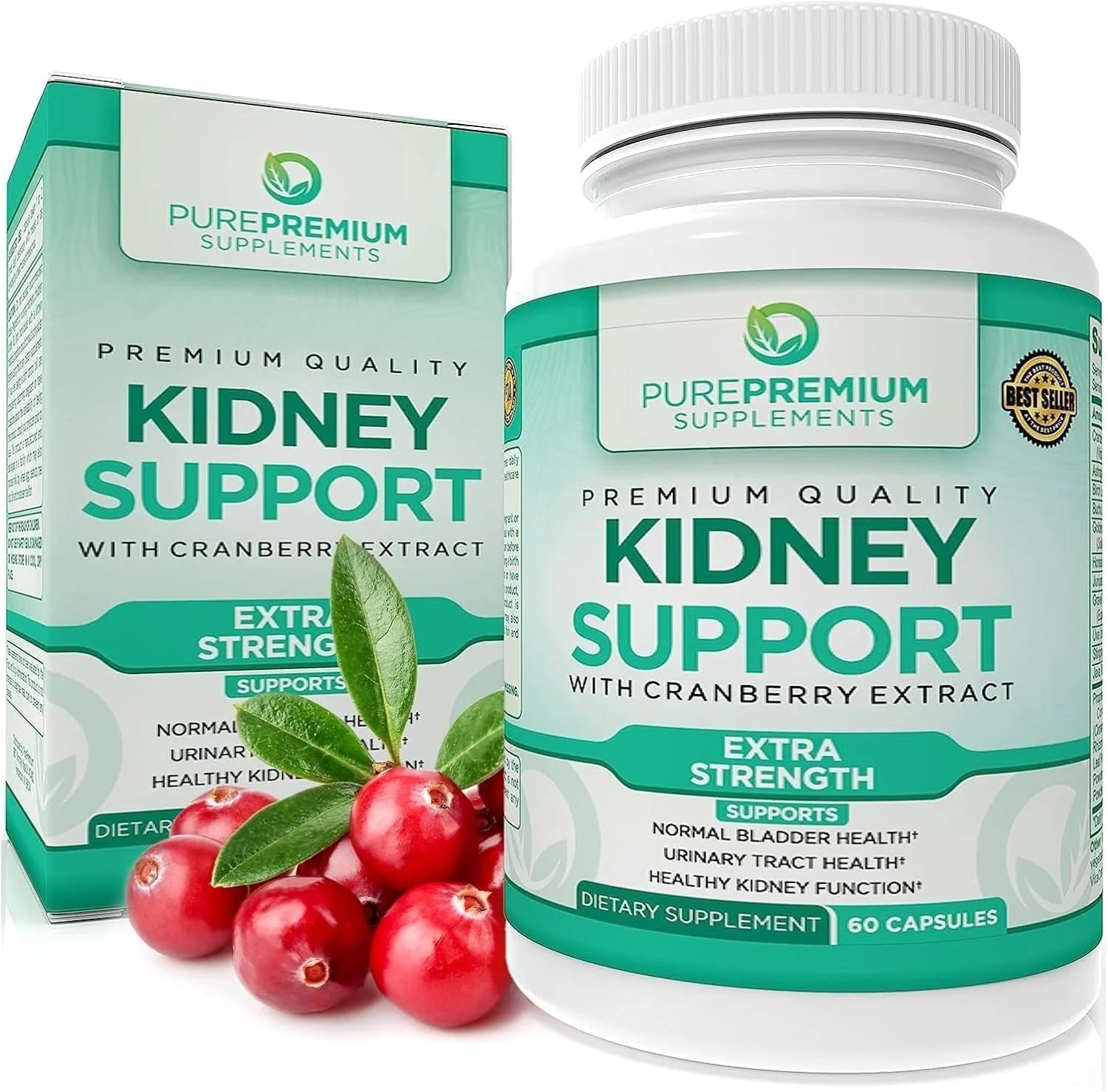 - Kidney Support with Cranberry Extract & Astragalus - Kidney Health Supplement for Urinary Tract, Bladder, Cleanse, Detox & Repair - 60 Cranberry Pills Women and Men