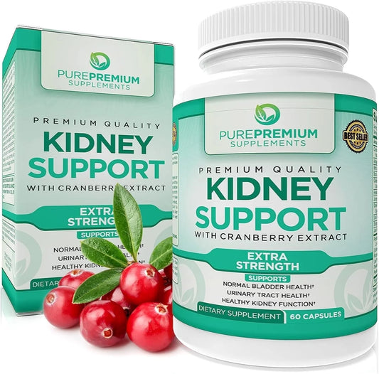 - Kidney Support with Cranberry Extract & Astragalus - Kidney Health Supplement for Urinary Tract, Bladder, Cleanse, Detox & Repair - 60 Cranberry Pills Women and Men