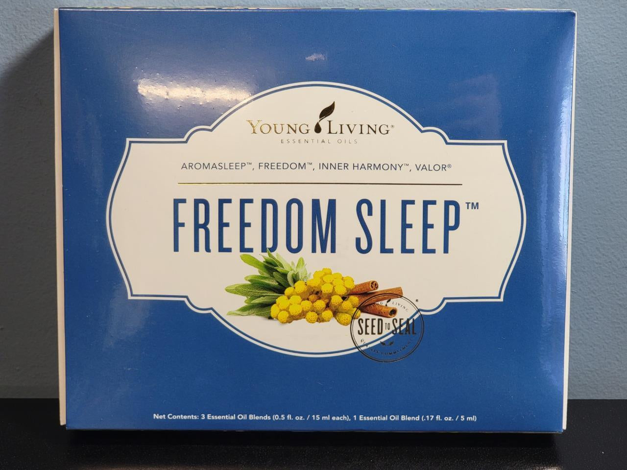Young Living Freedom Sleep Set - 4 Essential Oil Blends Kit - New / Sealed!