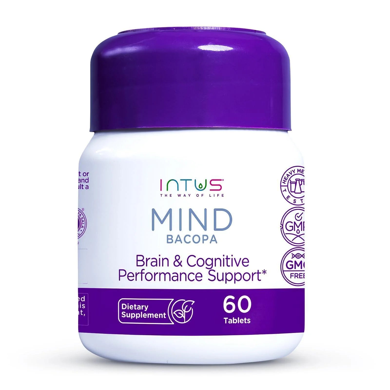 Mind Bacopa Supplement 60 Capsules Ayurvedic Herbal Capsules with Brahmi