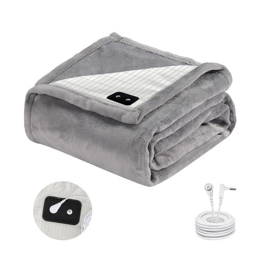 CISSIYOG Grounding Blanket 60X82 Inch, Grounding Throw for Bed Grounding Shee...