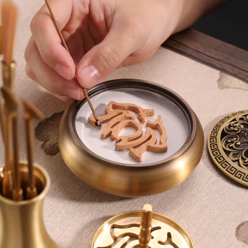 Brass Incense Burner Tools Incense Spoon Incense Spatula Incense Mold Tools Incense Powder Yoga Meditation Incense