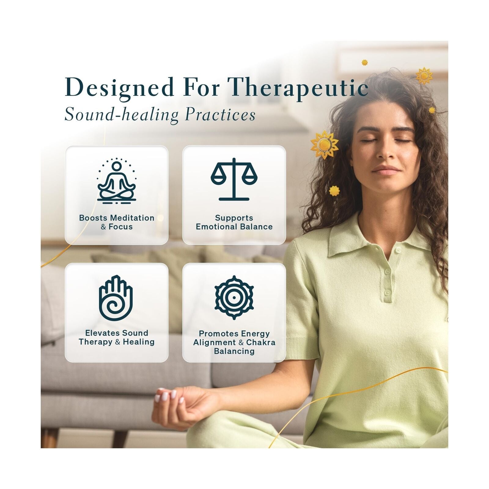 Tibetan Singing Bowl, Handcrafted Singing Bowl for Meditation, Prayer & Holis...