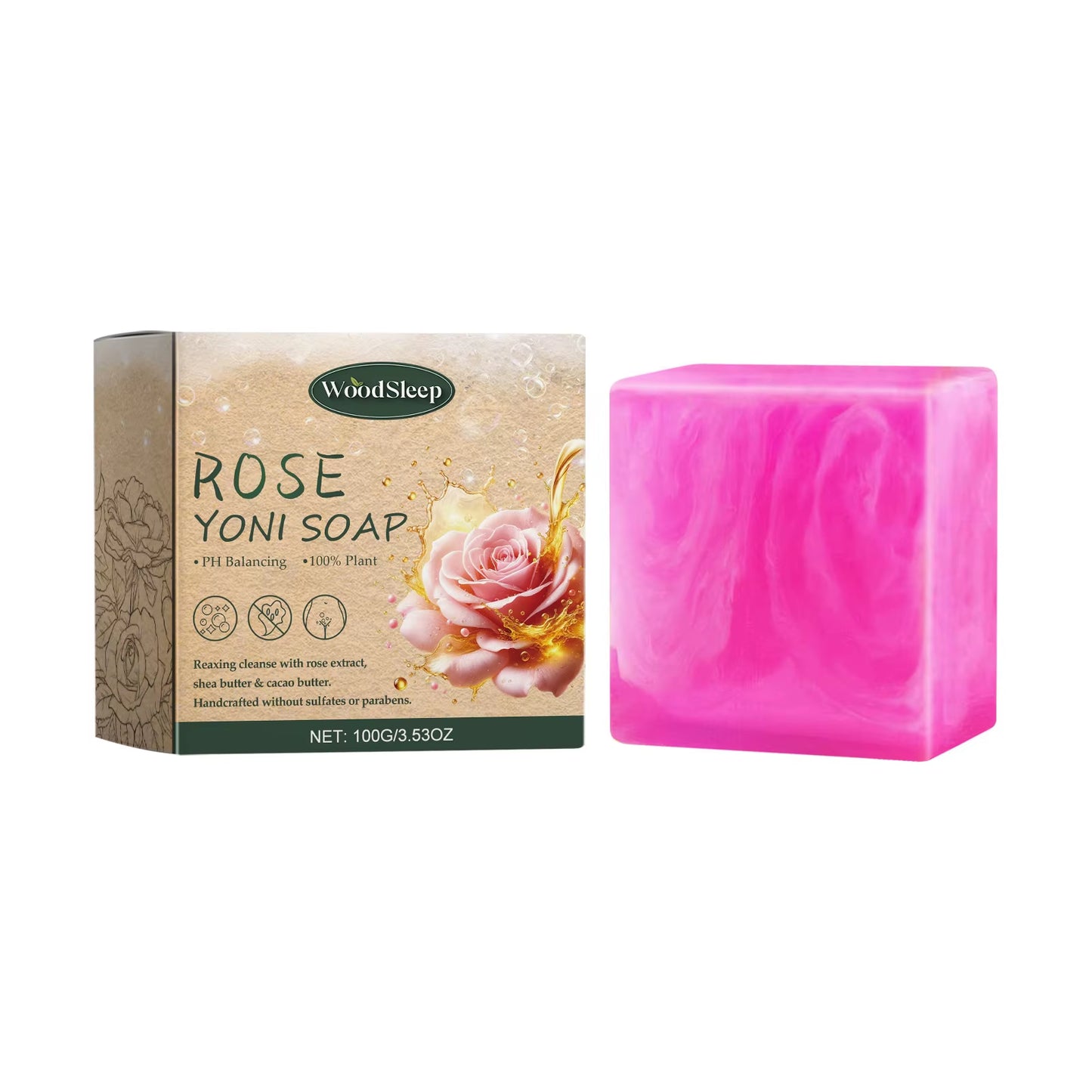Female Wash Soap Yoni Vaginal Care Ph Balance Strawberry Remove Odor Deep Cleaning Moisturizing Brighten Private Parts Products