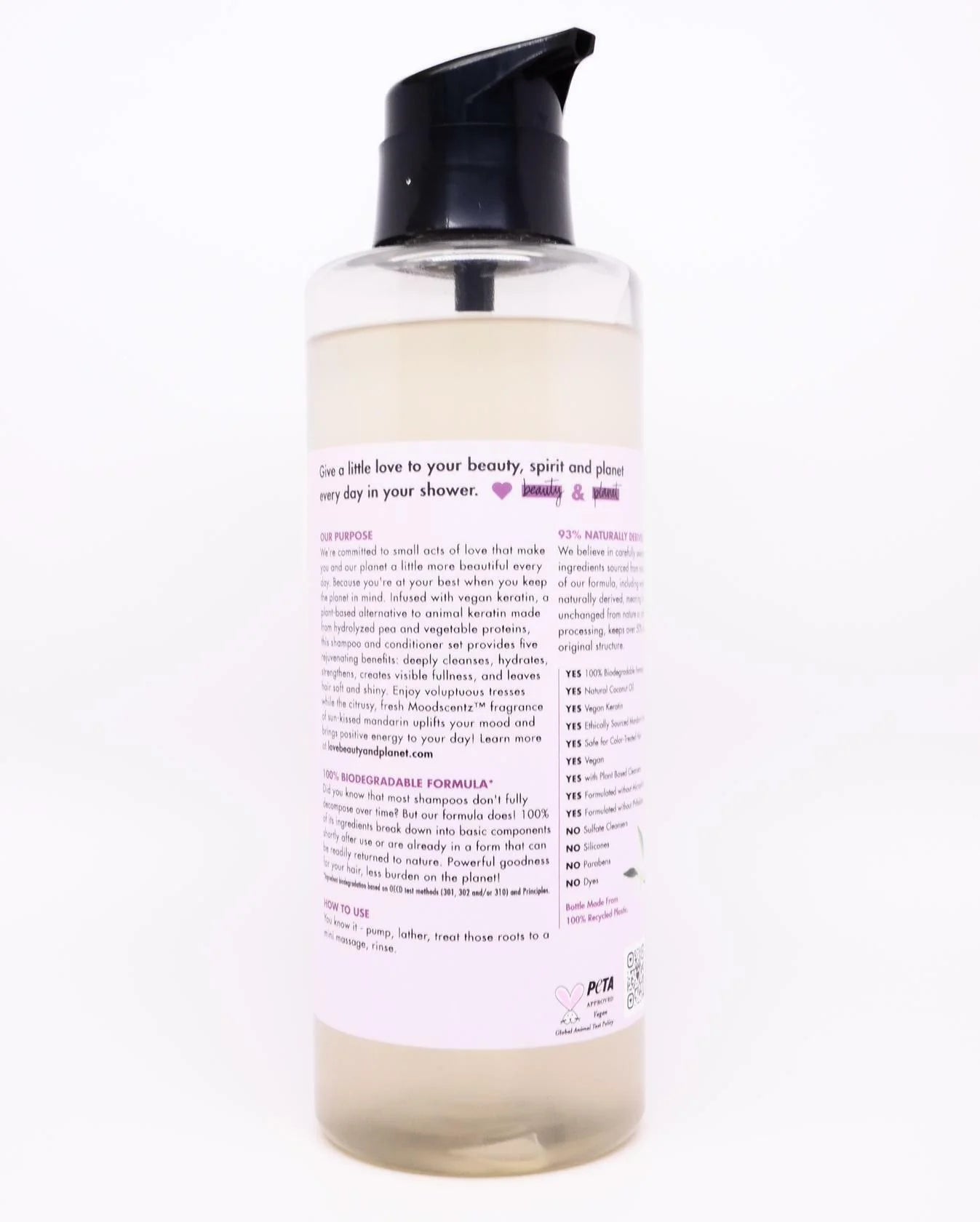 Nourishing Daily Shampoo for All Hair Types, Sun-Kissed Mandarin, 13.5 Fl Oz