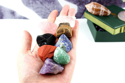 Iaibici Premium Grade Crystals Healing Chakra Stones, Tumbled Chakra Gemstones for Reiki Healing,Meditation,Energy Crystal Healing