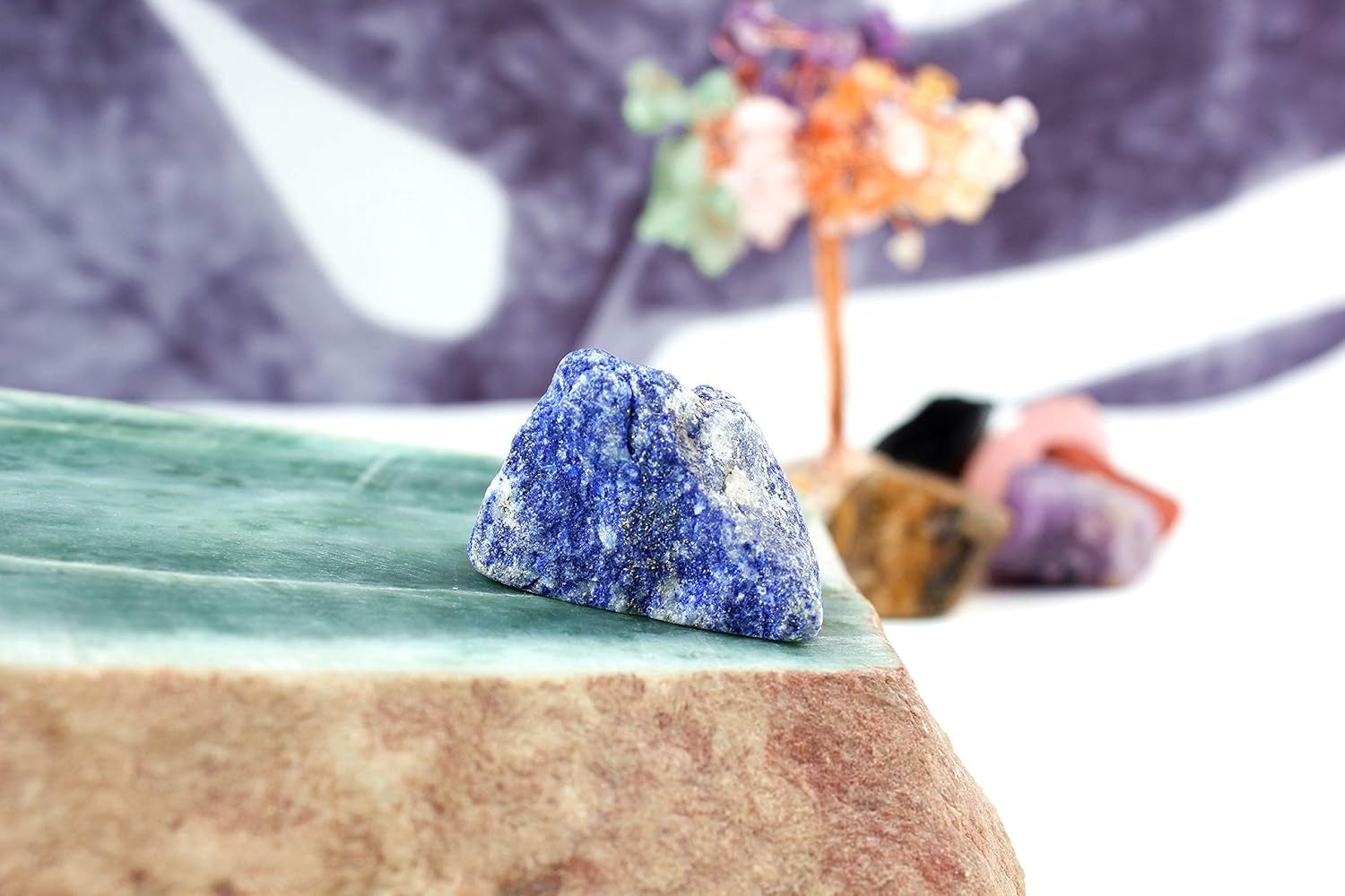 Iaibici Premium Grade Crystals Healing Chakra Stones, Tumbled Chakra Gemstones for Reiki Healing,Meditation,Energy Crystal Healing