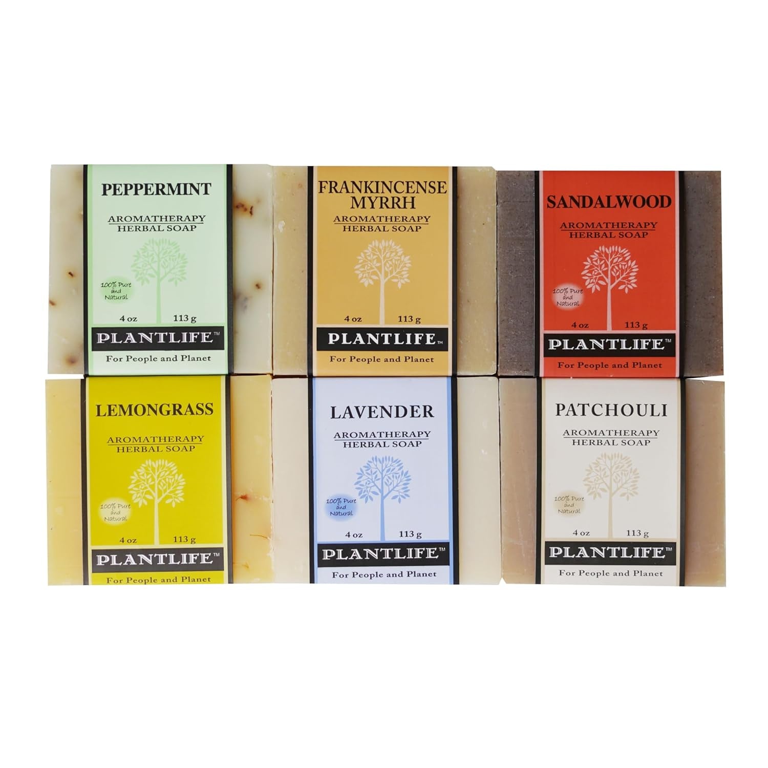 Top 6 Herbal Bar Soaps - Moisturizing and Soothing Soap for Your Skin - Hand Crafted Using Plant-Based Ingredients - Made in California 4Oz Bar