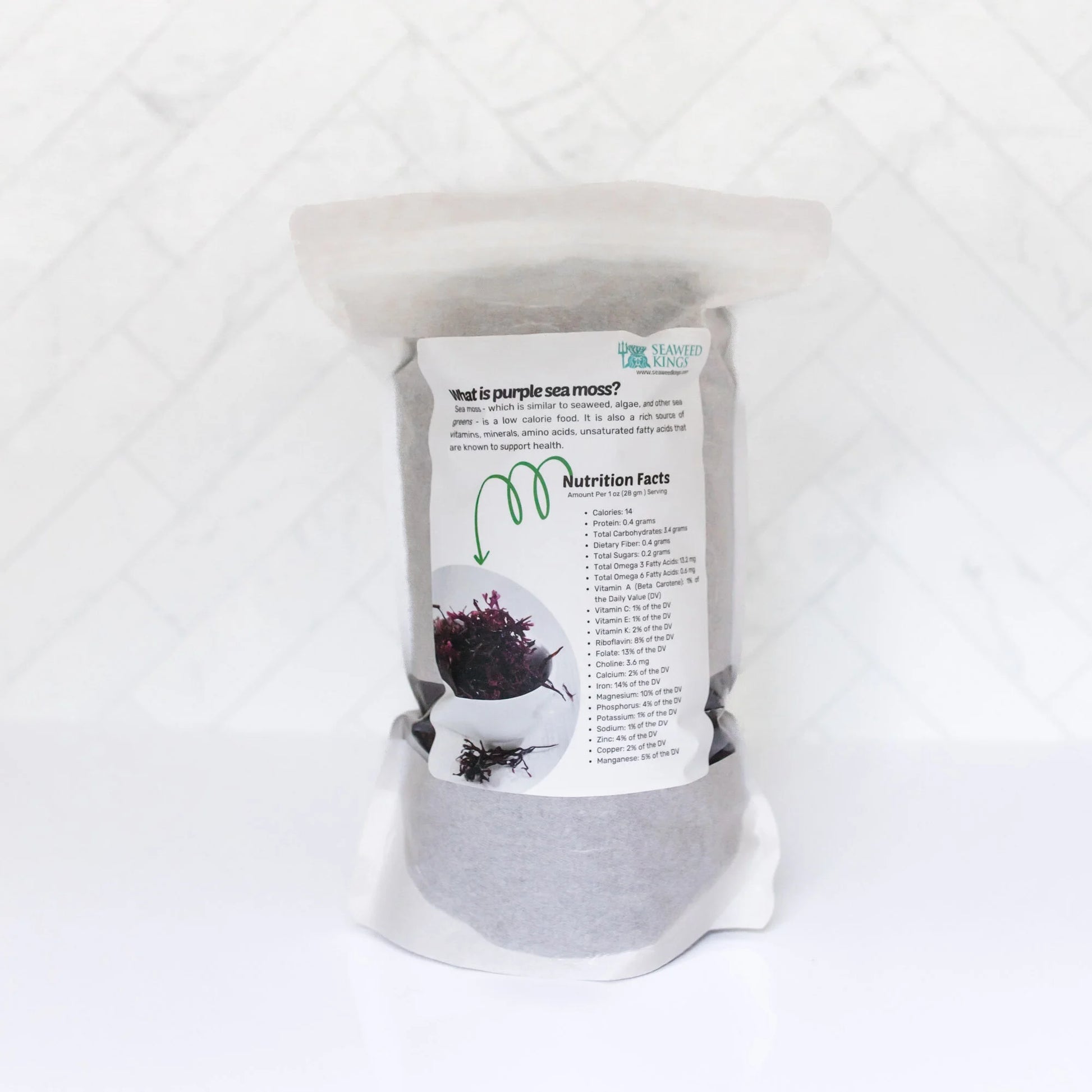 Purple Irish Sea Moss 100% Wildcrafted & Natural Chondrus Crispus - Organic Raw | Best Sea Moss for Gel & Smoothies | Vegan Diet, Clean & Sun Dried by  No GMO - 1, 2 and 5 Lbs