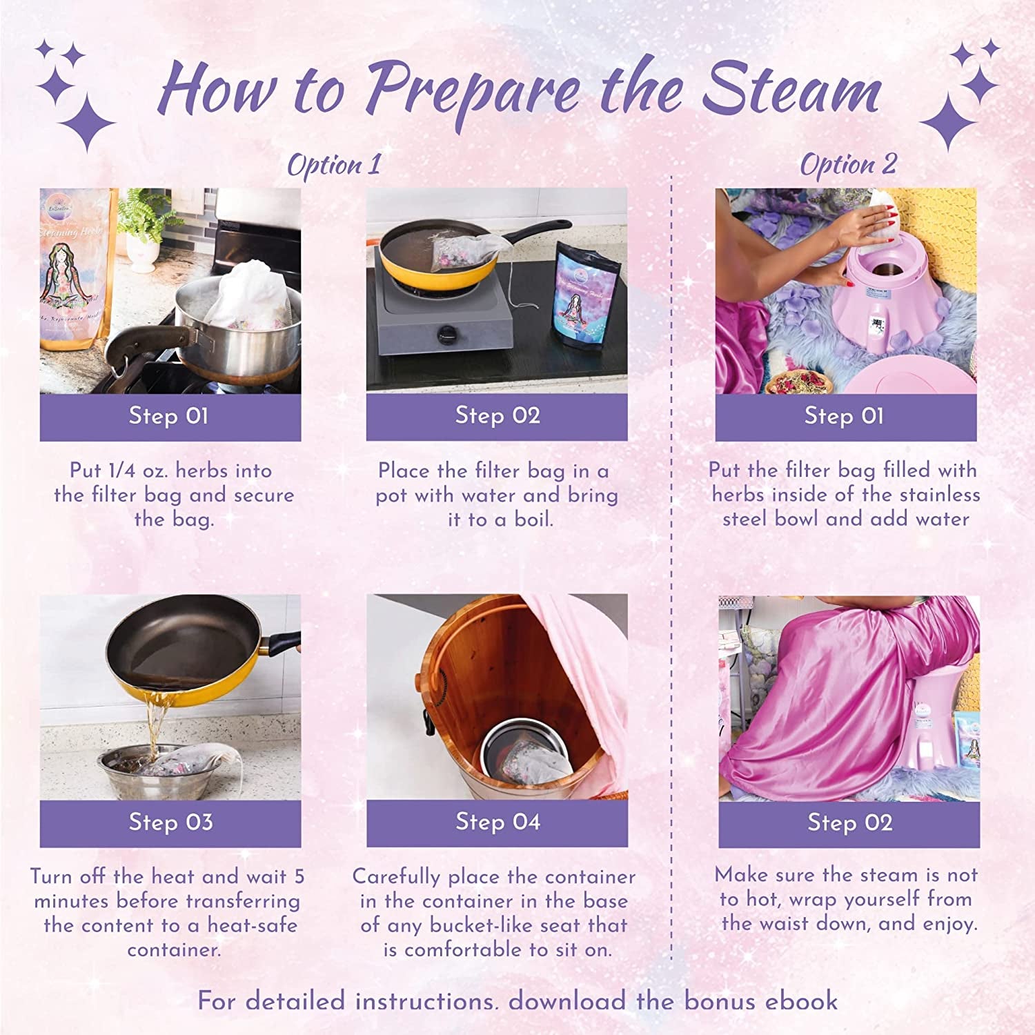 V Steam Herbs - 100% Natural Vaginal Steam, 10 Yoni Herbs Zen Goddess Blend with Filter Bags | Soothe. Rejuvenate. Heal (4-8 Steams)