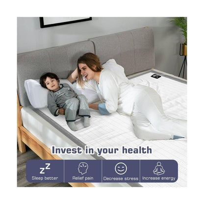 CISSIYOG Grounding Blanket 60X82 Inch, Grounding Throw for Bed Grounding Shee...