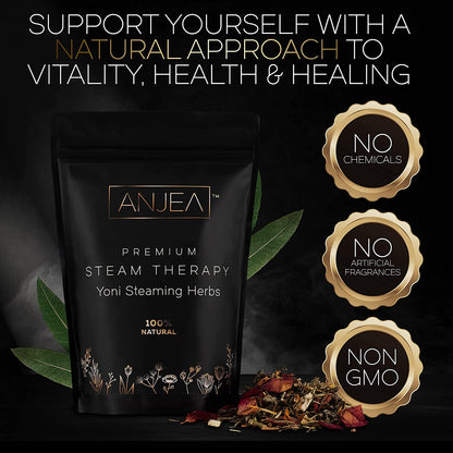 Yoni Steaming Herbs 4 Oz (4-8 Steams), Vsteam Herbs for Cleansing and Tightening, Natural V Steam Herbs for V Steam Seat Kit, Herbal Sitz Bath Soak, Feminine Wash, Filter Bags Included